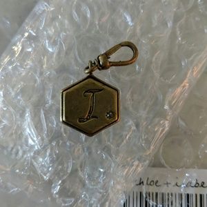 Chloe and Isabel initial charm "I" NEW